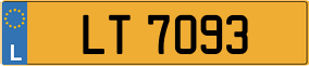 Trailer License Plate